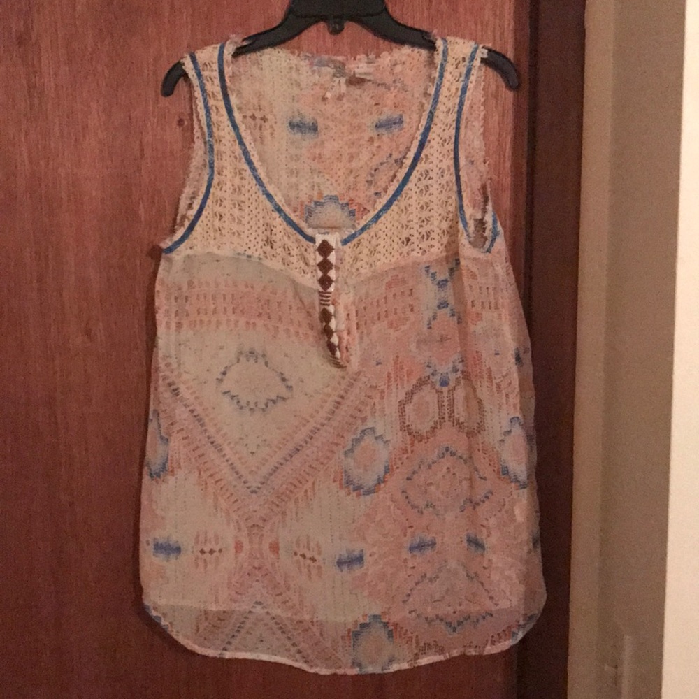 BKE Chiffon Tank Top